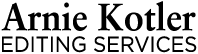 Arnie Kotler Editing Services Logo